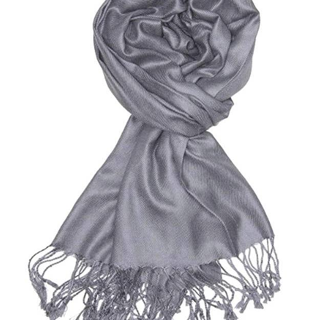 Jasper Trading LLC - Wholesale Scarf - Women's - C22 - One Piece Gray Color Fashion Pashmina Shawl Scarf