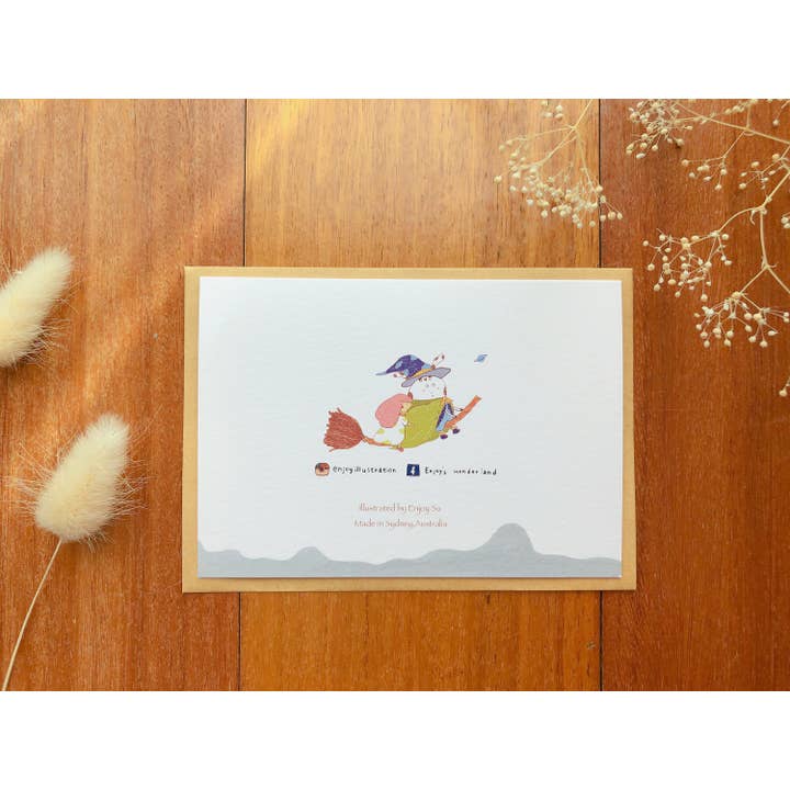 ENJOY ILLUSTRATION ART - Wholesale Everyday greeting card - Florist/ One Day/ Flower/ Flower Shop/One Day Job / Fun Time1