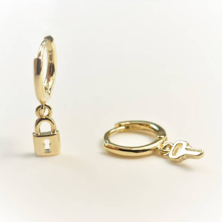 Lock Key Earrings for wholesale by Diat