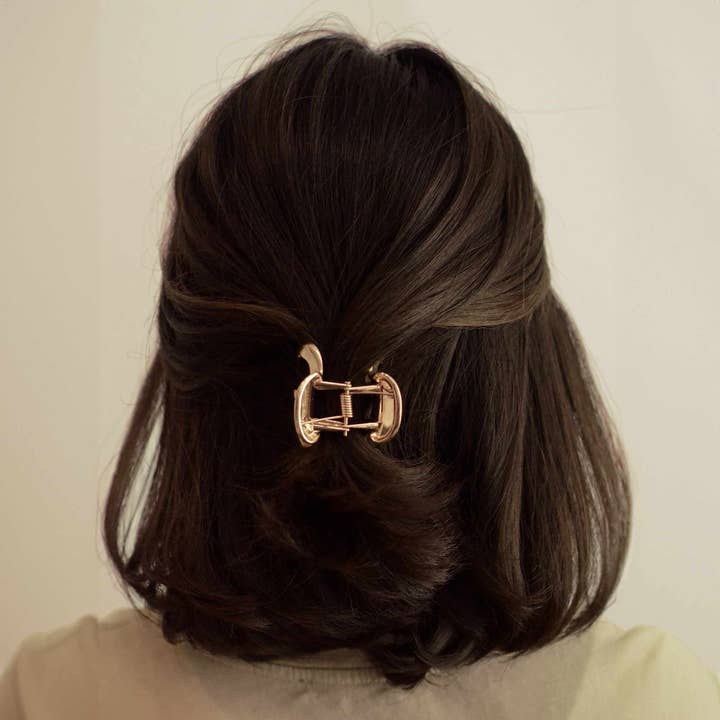 nar'sha - Wholesale Hair Clip - Women's - Metal Hair Claw Clip | Gold4