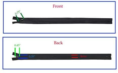 Mandala Crafts - Wholesale Craft supplies - Nylon Invisible Zipper for Sewing, Bulk Hidden Zipper Supplies; 12-16 Inches; 80 PC; by Mandala Crafts4