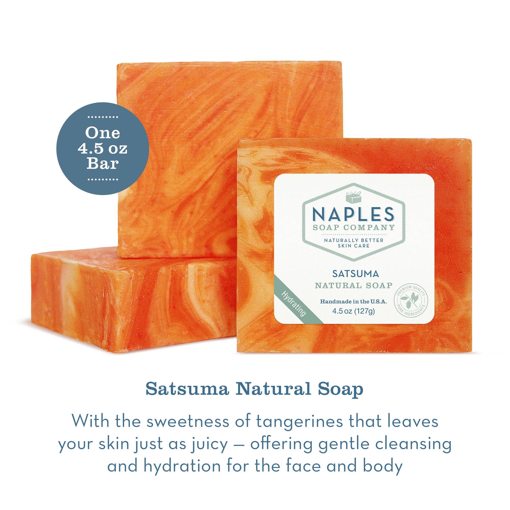 Naples Soap Company | Clean Beauty, Natural Bath & Body - Wholesale Bar Soap - Satsuma Natural Soap1