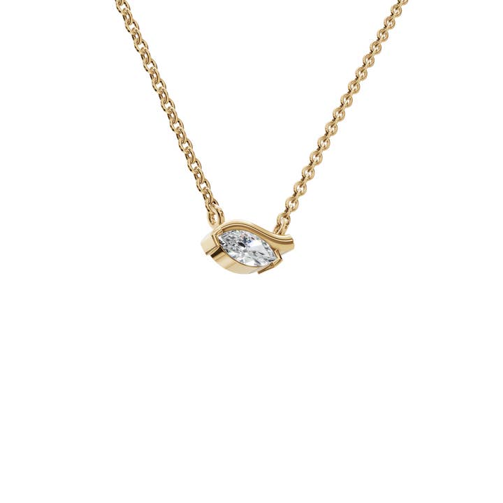 PureYou Jewelry - Wholesale Pendant/charm necklace - 14k Gold Diamond Solitaire Necklace, Lab Diamond Pendant3