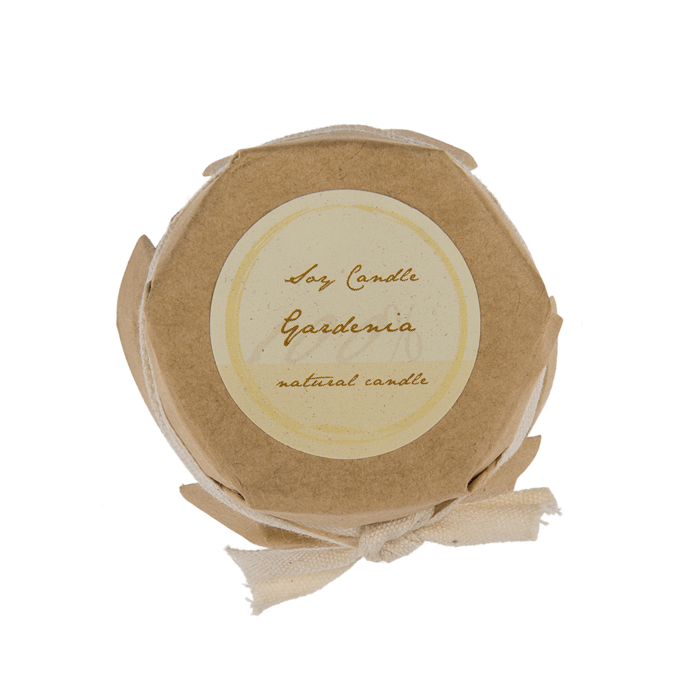 Out of the blue KG - Vente Bougie en bocal - Bougie en cire naturelle parfumée (Thé blanc, Vanille, Lys, Jasmin, Gardénia, Coton français)3