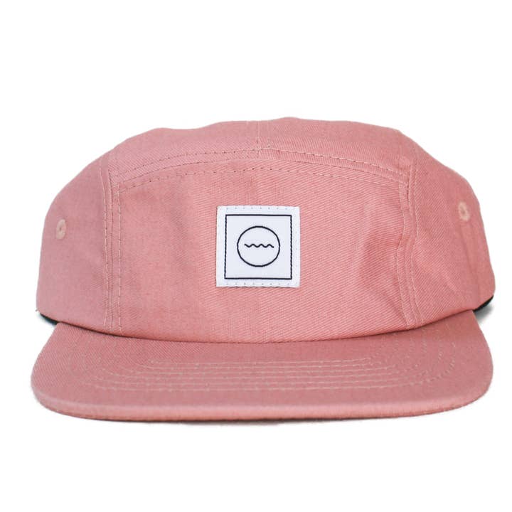Cotton Five-Panel Hat in Blush for wholesale by RAD RIVER CO.