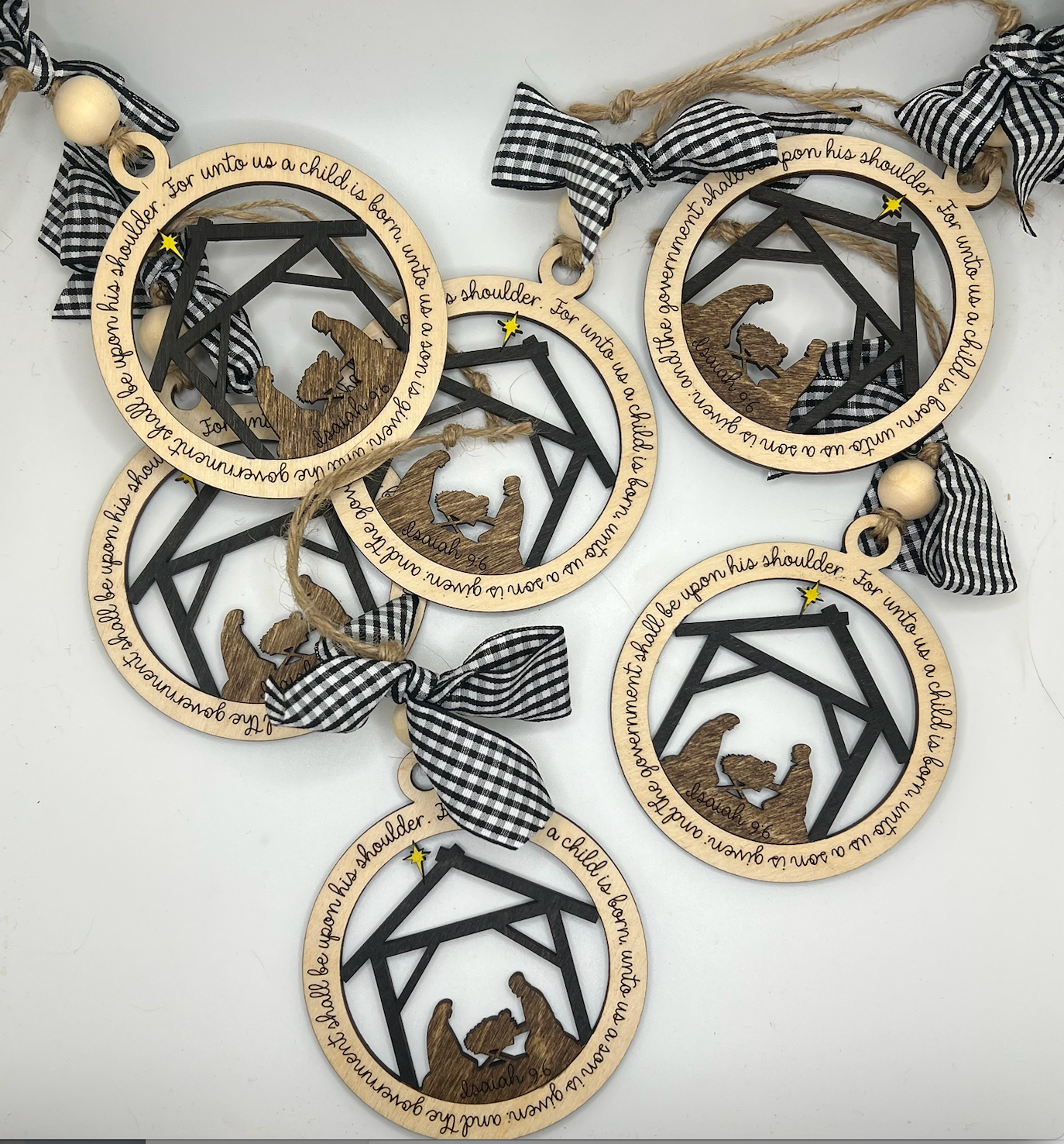 The Cracked Pig - Wholesale Ornament - Birch Nativity Ornament | Christian Christmas Ornament3