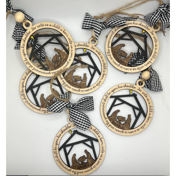 The Cracked Pig - Wholesale Ornament - Birch Nativity Ornament | Christian Christmas Ornament3