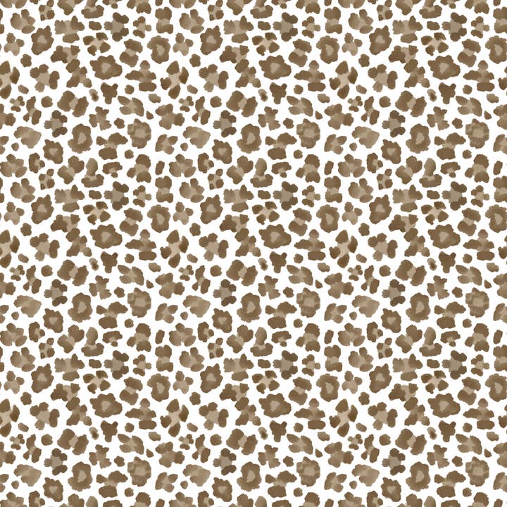 Cream Leopard Enameled Charger (4pk) - Cream & Brown for wholesale by Jaye's Studio