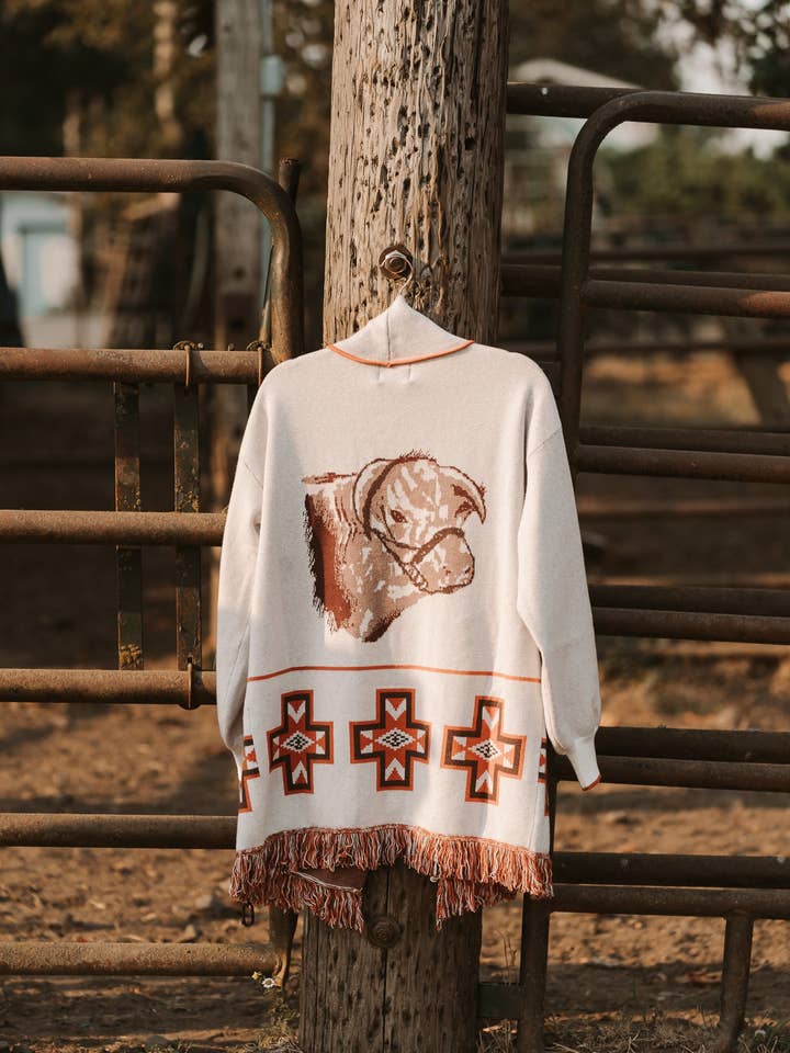 Blush Out West Wholesale - Wholesale Cardigan - Women's - The Hereford Heritage Cardigan