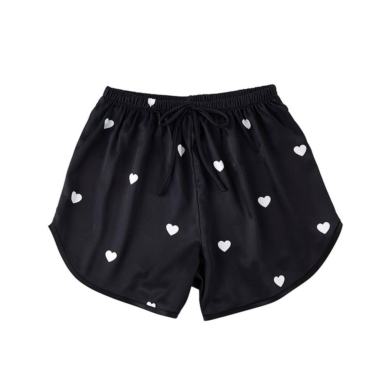 Bella Sleep + Spa - Wholesale Sleepwear Set - Women's - Satin Two-Piece PJ Set - Black2