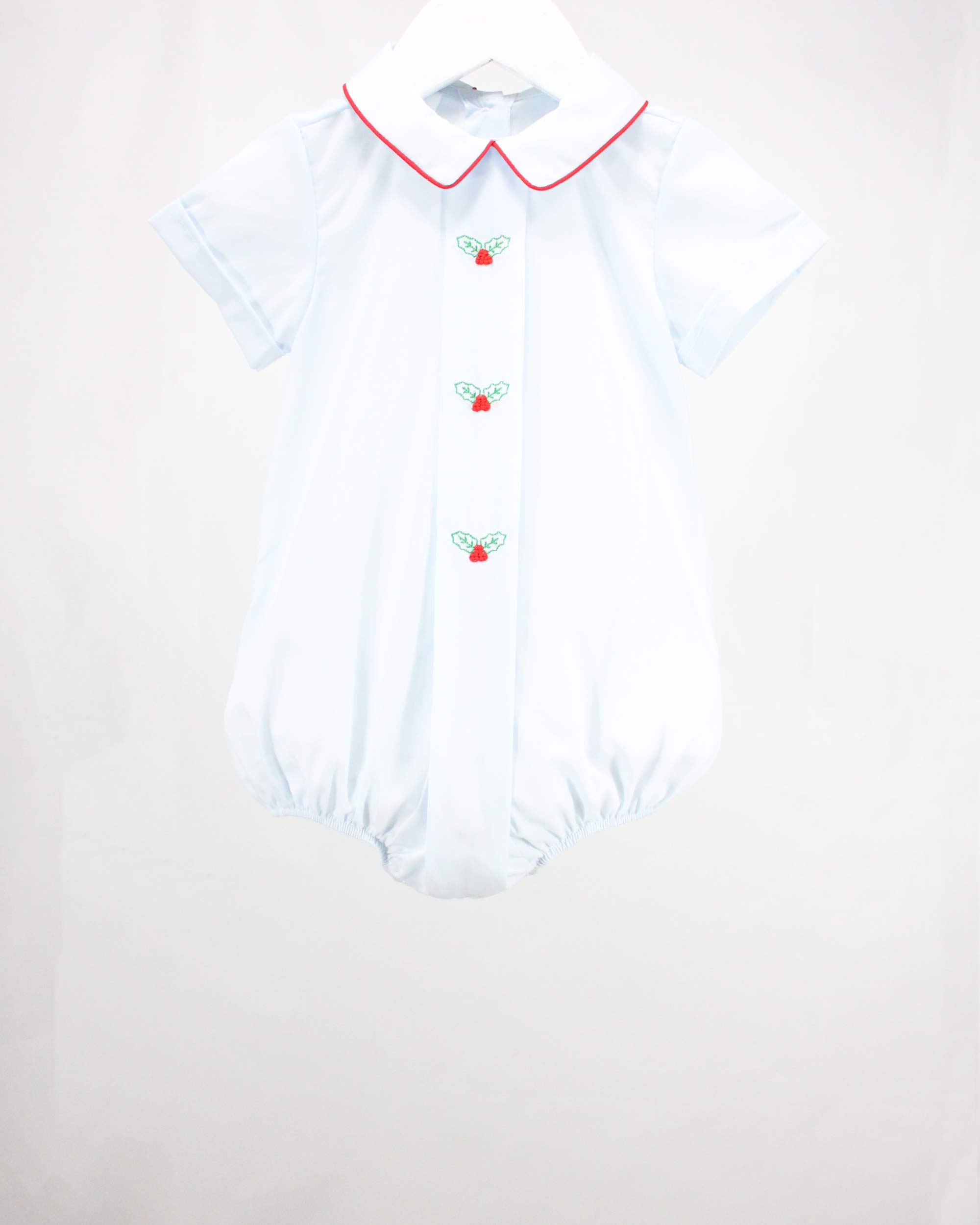 Baby Blessings Clothing - Wholesale Bodysuit (Non-Footed) - Baby - Mistletoe on Blue Michael Bubble0