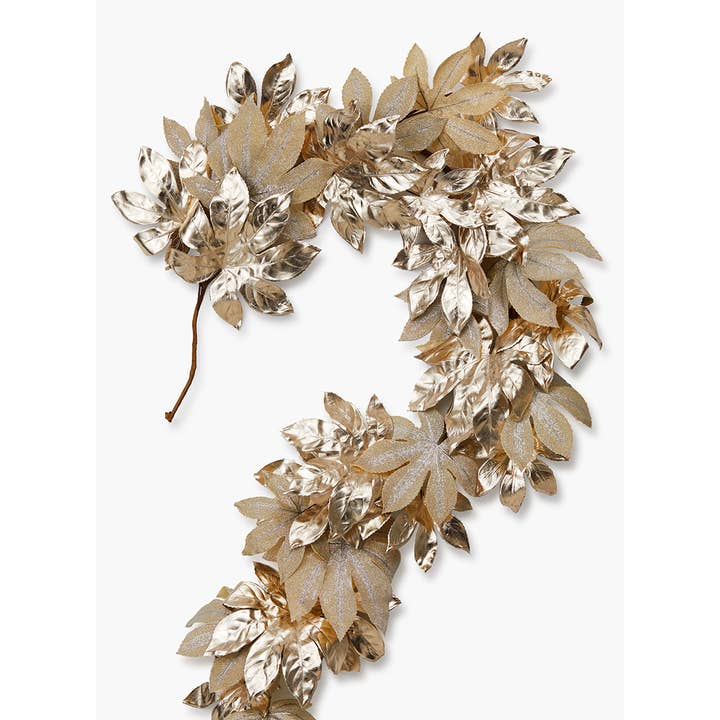 Jamali Garden - Wholesale Bunting/Garland - 72in Large Gold Leaf Garland
