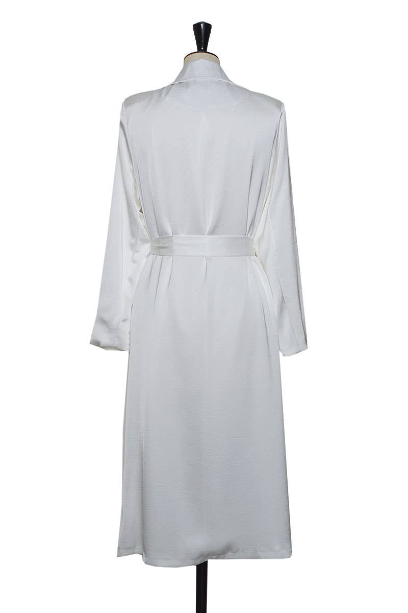 ELLI WHITE - Venta al por mayor Gabardina - Mujer - Gabardina suave de satén con cinturón8