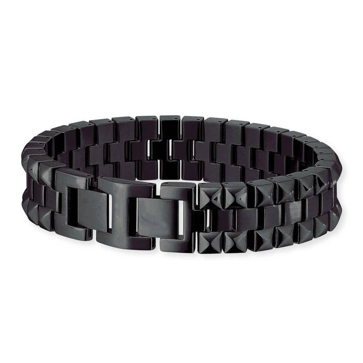 Bracciale da uomo Save Brave in acciaio inox con catena a maglie larghe per la vendita all'ingrosso da parte di Save Brave