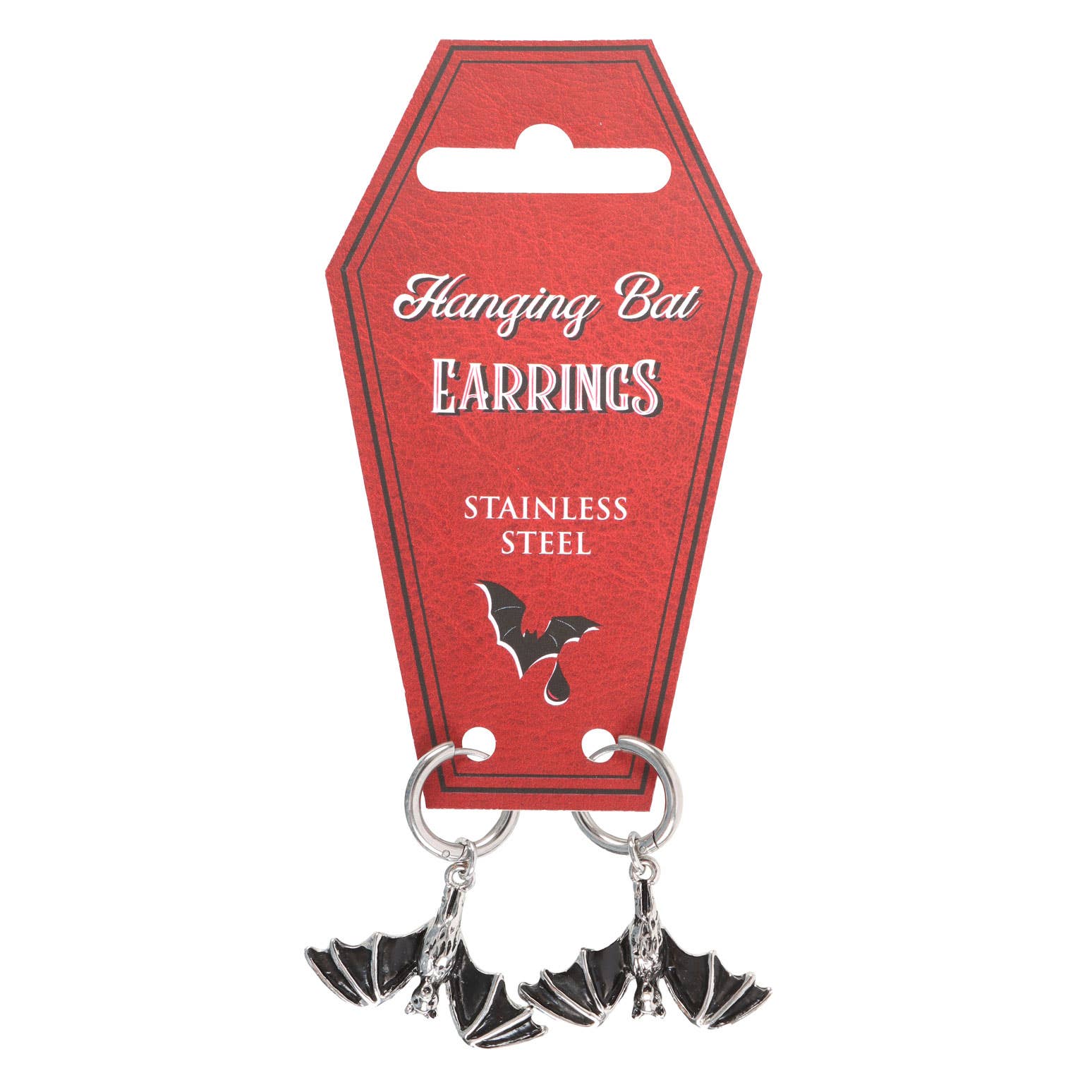 Something Different Wholesale - Wholesale Dangle Earrings - Gothic Halloween Hanging Bat Earrings1