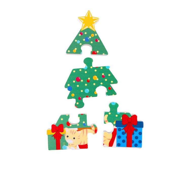 Orange Tree Toys - Wholesale Puzzel - Kinderen - Kerstboom Houten Puzzel