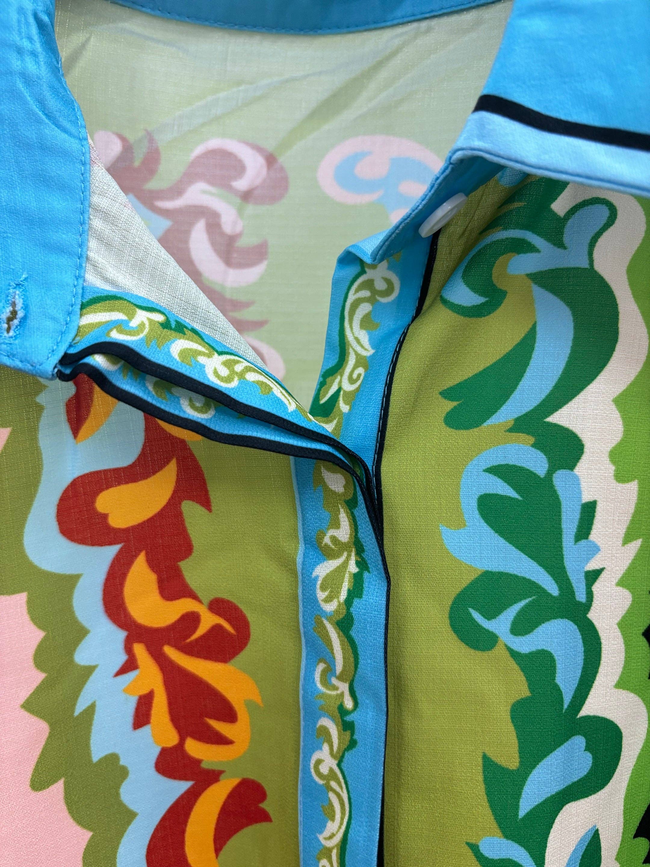 MULTI Ensemble chemise et short boutonnés à imprimé floral en vente sur Faire10