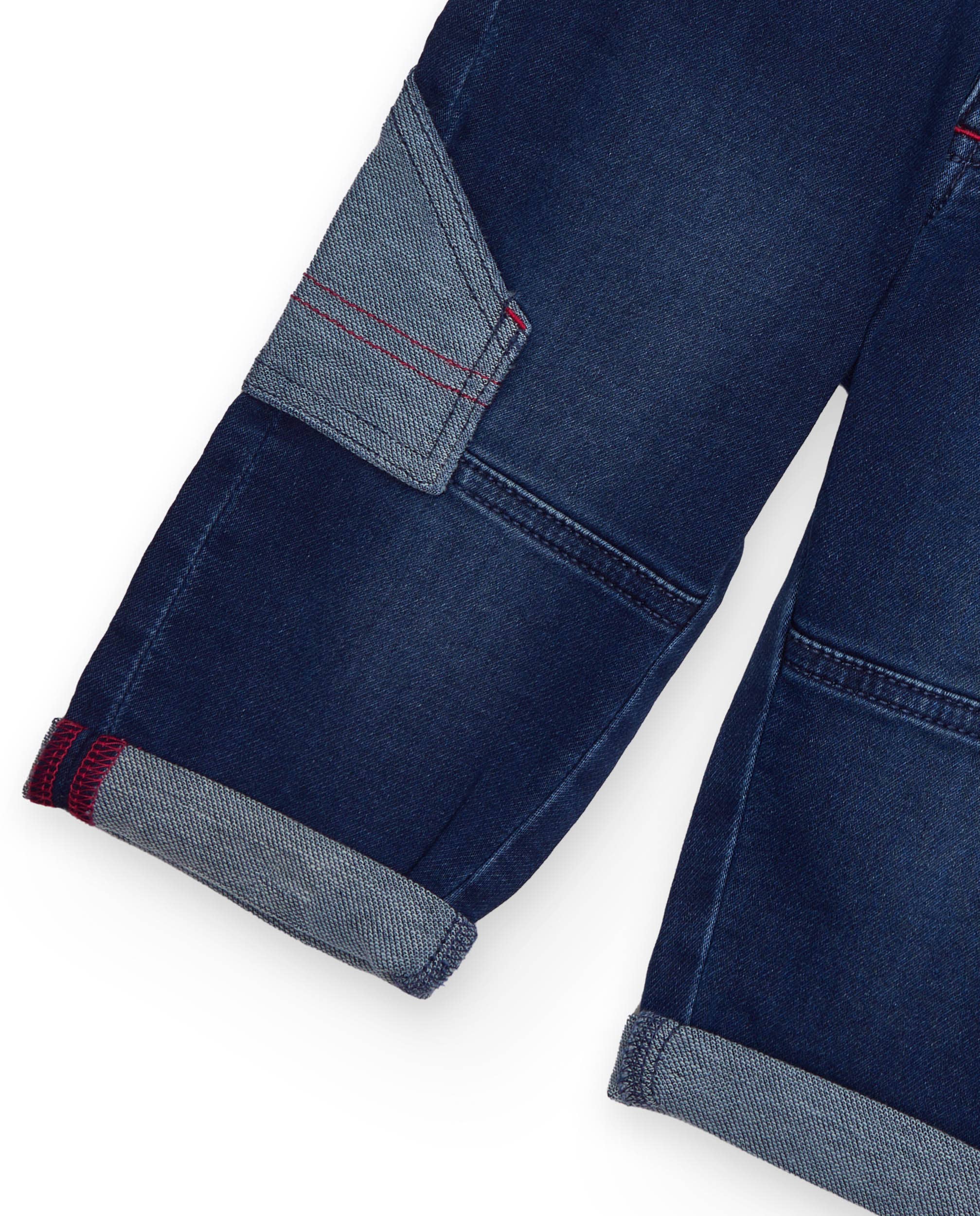 tuc tuc - Wholesale Pants - Kids - Denim pants for boys in blue with contrasting details3