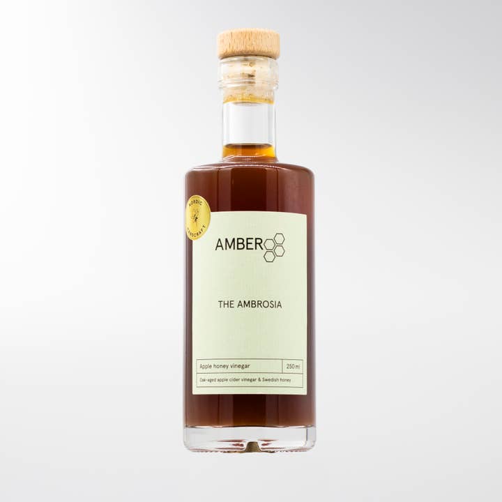 The Ambrosia Oak-Aged Apple Cider Honey Vinegar 250ml for wholesale by Amber Honey