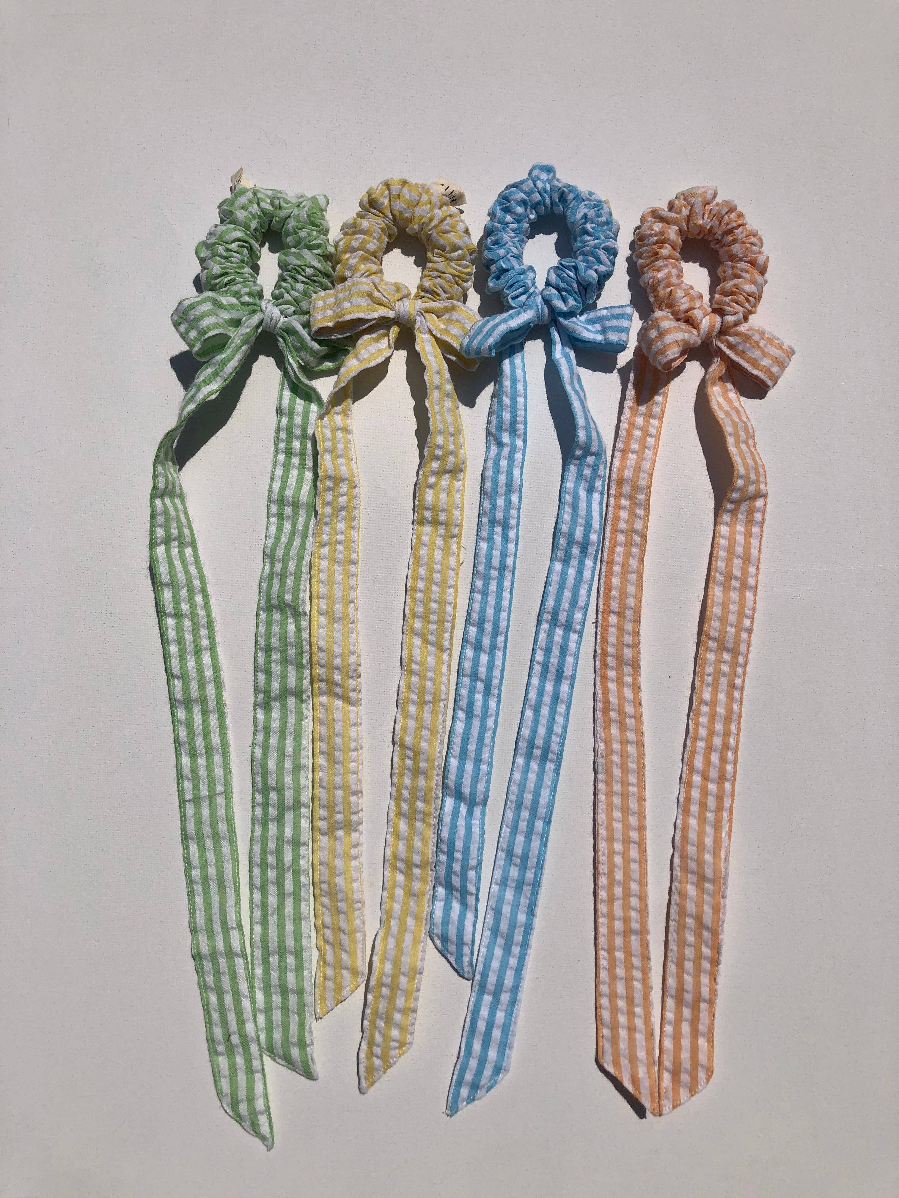 Billy Bamboo - Wholesale Scrunchie - Women's - STRIPE BOW SCRUNCHIES9