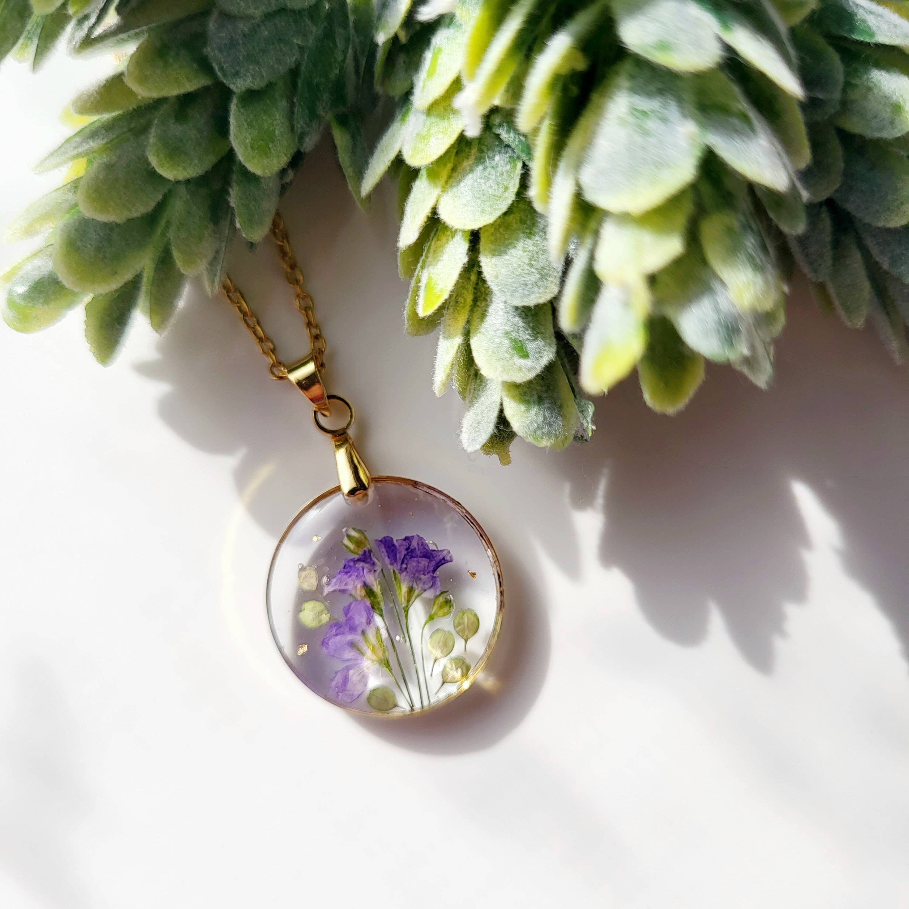 Rhodonco – Engroshandel Halskæde med vedhæng – September fødselsblomst halskæde - Morgenfrue1