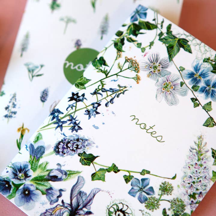 Kate Moby - Wholesale Notebook - Inky Wildflower Eco Notebooks