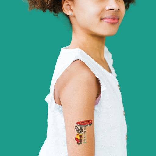 Tattly - Wholesale Temporary Tattoo - Toadstool Bunny RS Tattoo Pair2