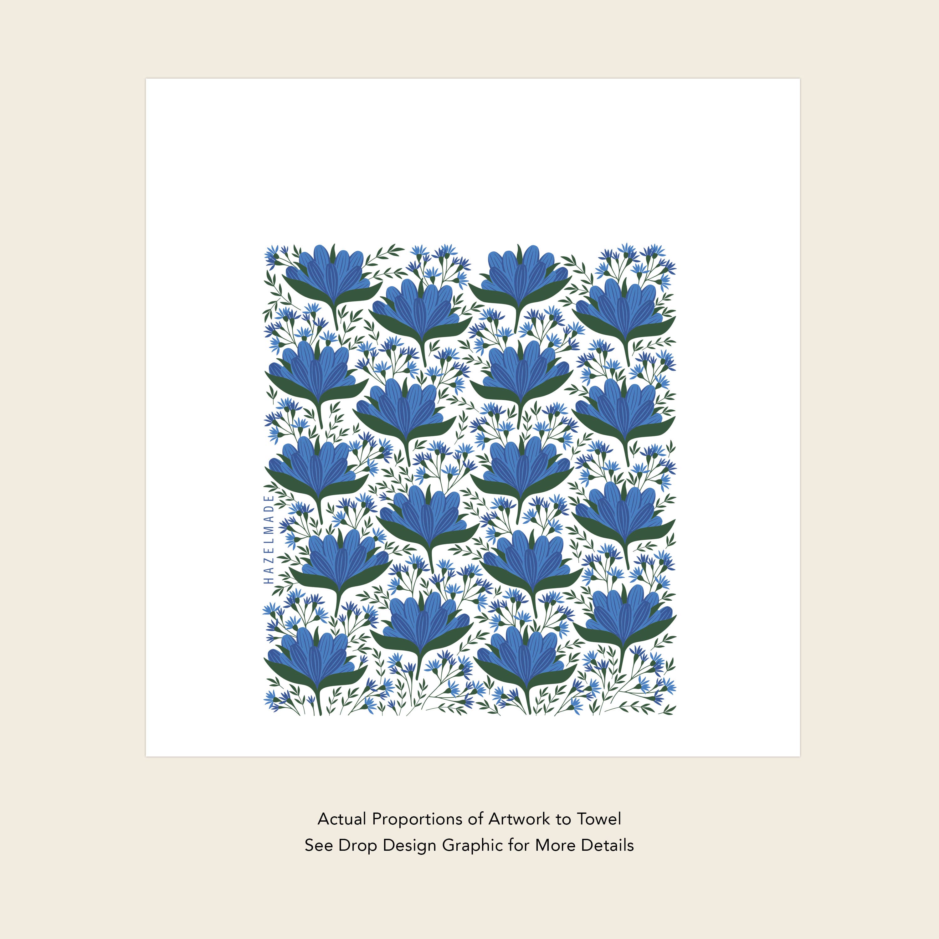 HAZELMADE® Tea Towels + Gifts – wholesale Tea towel – Blue Flowers Tea Towel | Kitchen Decor6