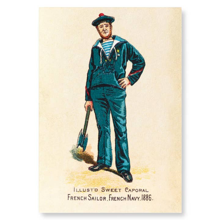 FRANZÖSISCHE MILITÄRSERIE SAILOR (1886): Gemälde, Kunstdruck für den Großhandel von Ezen Trade