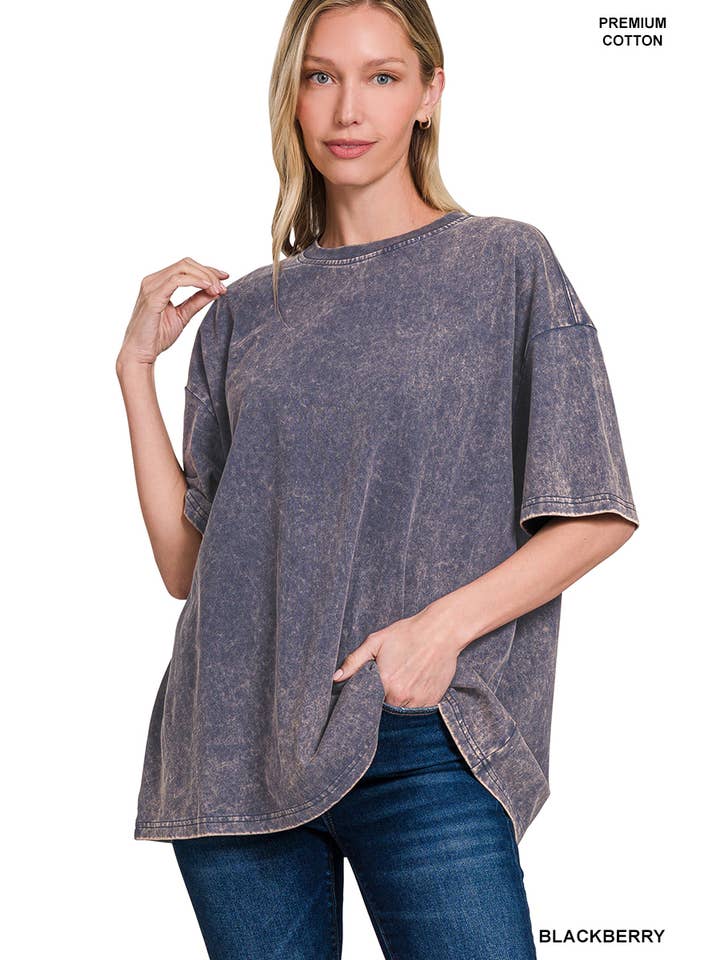 Vanilla Monkey - Wholesale Tunic - Women's - Washed Premium Cotton Oversized Tee1