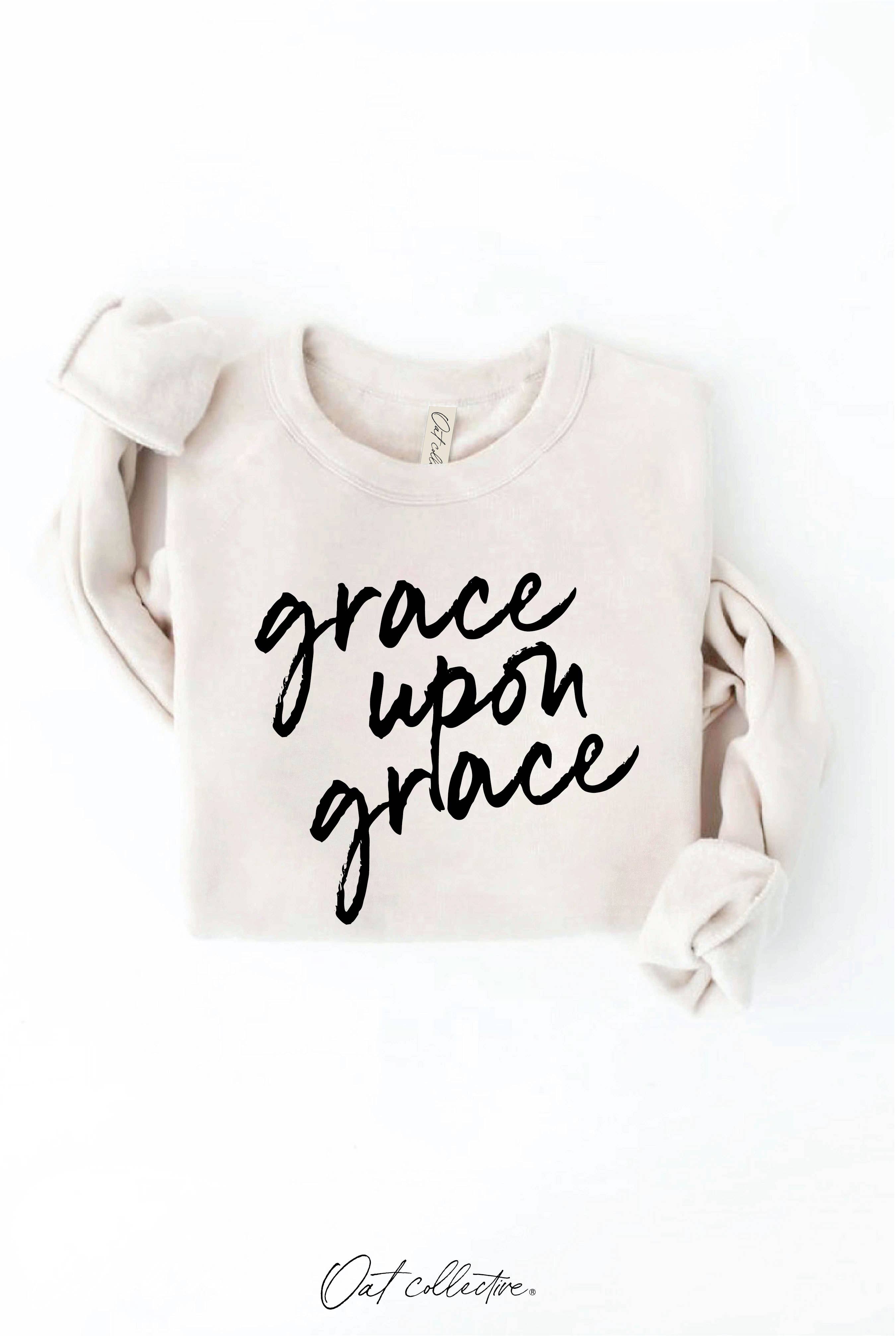OAT COLLECTIVE – wholesale Graphic sweatshirt – Women’s – GRACE UPON GRACE Graphic Sweatshirt0