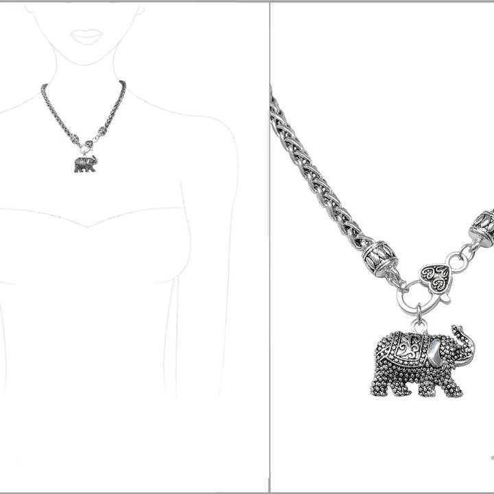 Greater Goods Imports & Wholesale - Wholesale Pendant/Charm Necklace - N0699 AN3763 Elephant Necklace0