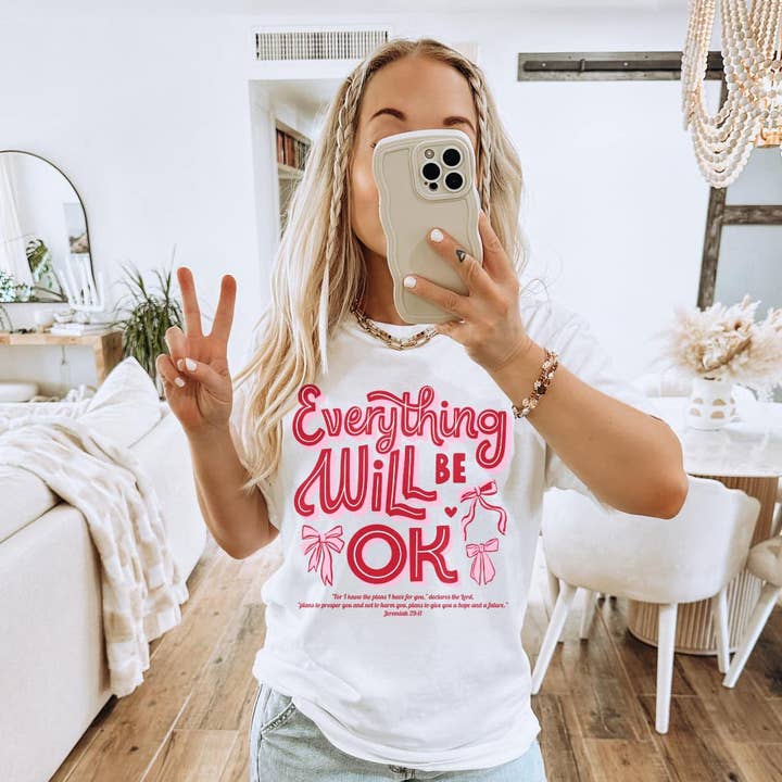 Everything will be okay tee or sweatshirt for wholesale by Gunpowder and lace wholesale
