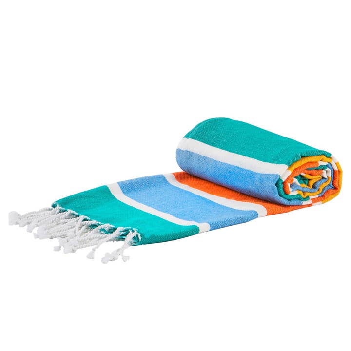 Asciugamano da bagno in cotone turco Nicola Spring - Multicolore per la vendita all'ingrosso da parte di Rinkit Ltd