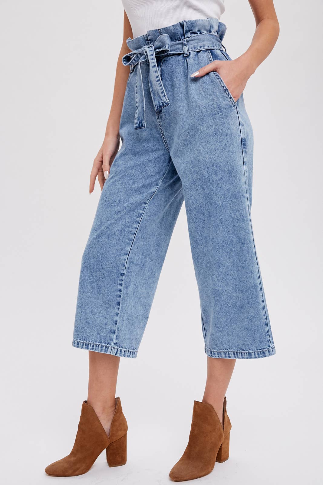 Bluivy - Wholesale Pants - Women's - BELTED PAPERBAG CULOTTES17