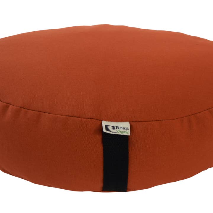 Bean Products - Wholesale Meditation Supplies - Zafu Organic Cotton Meditation Cushion Round or Oval Organic Buckwheat Hull Fill6