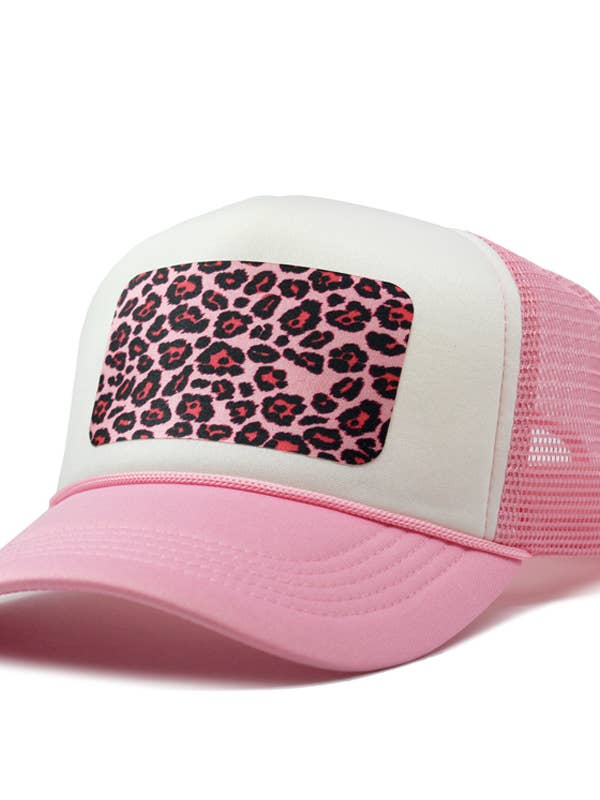 LEOPARD PRINT TRUCKER HAT for wholesale by Insane Gene USA