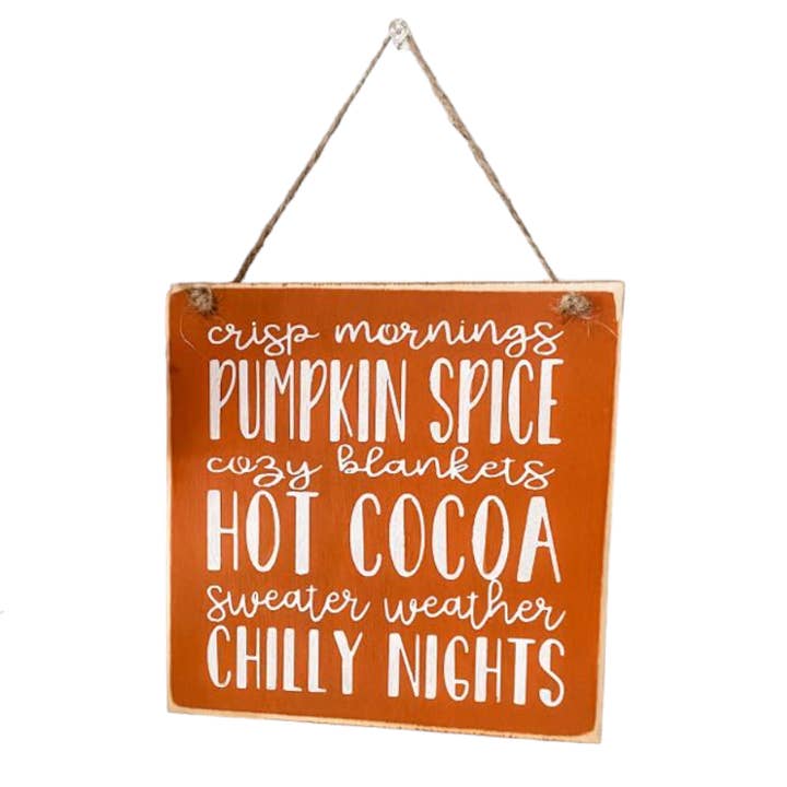 Houten bord met bucketlist voor de herfst voor wholesale door Windsor Lane Handmade Decor & More