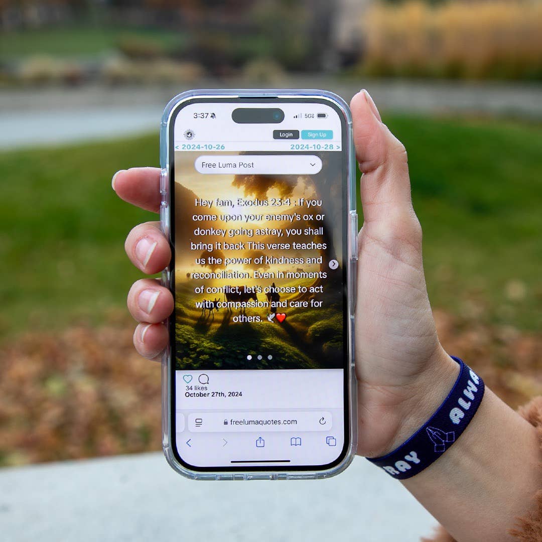 Free Luma - Wholesale Woven/Braided Bracelet - Pray Always NFC Bible Verse Bracelet2