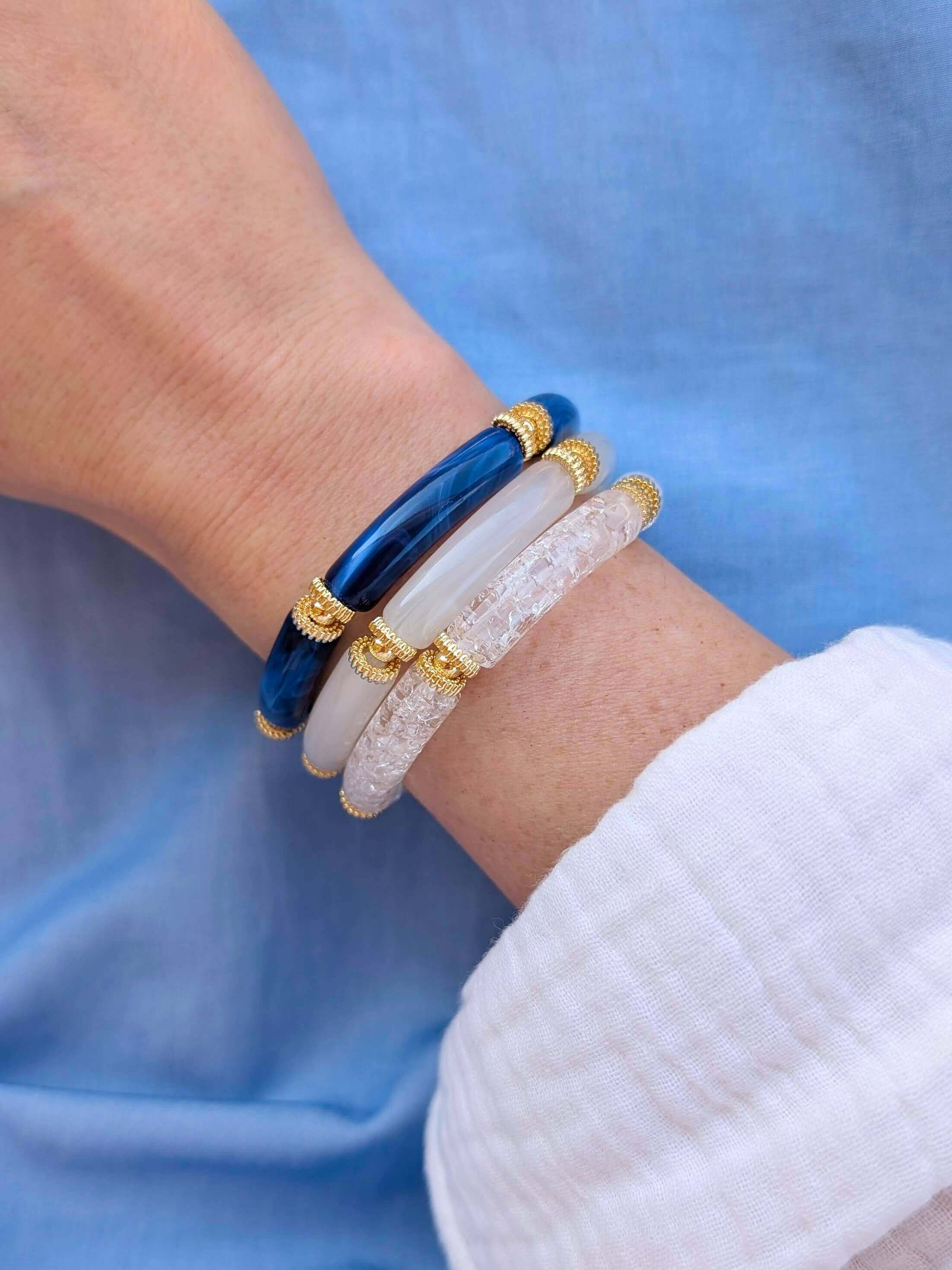 L'Atelier d'Artémis - Venta al por mayor Pulsera de cuentas - Pulsera elástica SALMA1