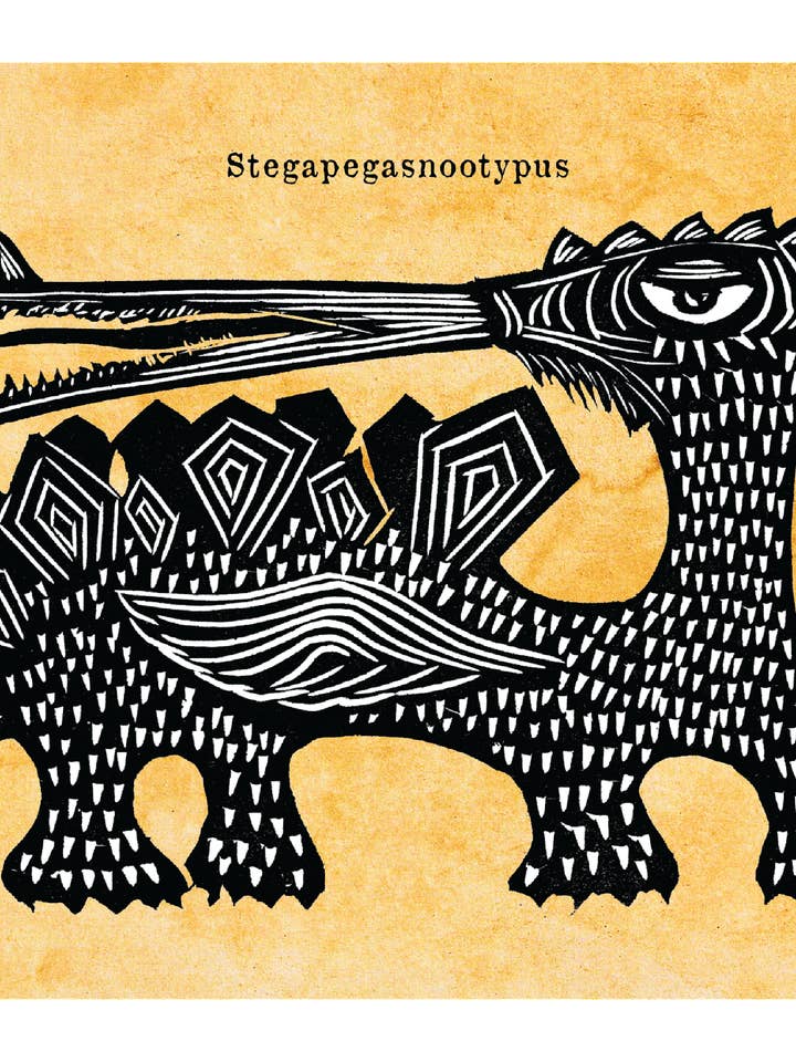 Stegapegasnootypus - Mythical Monster (8.5 x 11") color print for wholesale by Pixel Palmer