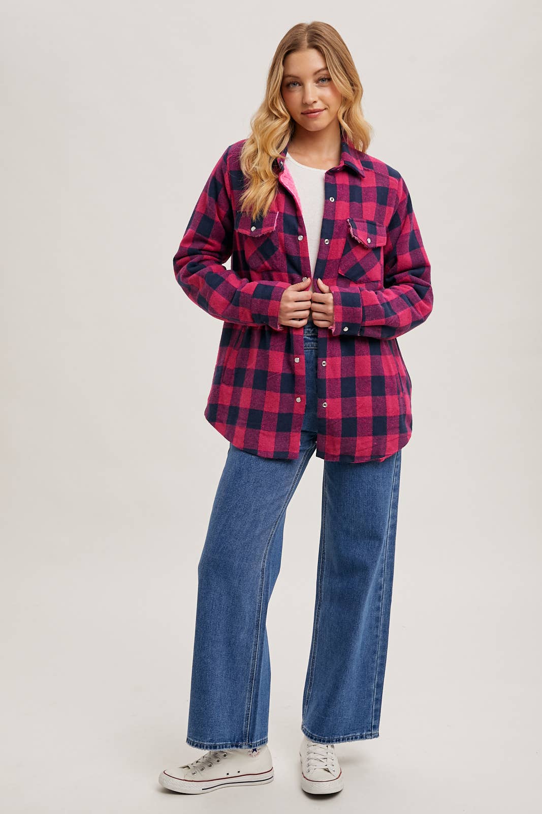 Bluivy - Vente Veste-chemise – femme - VESTE À CARREAUX BUFFALO DOUBLÉE EN SHERPA8