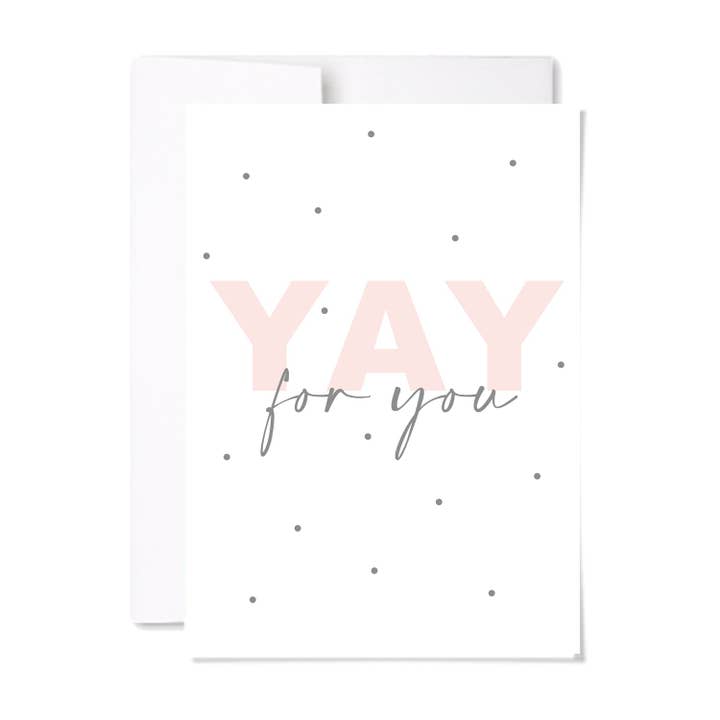 Cartão Yay For You por atacado de paperscript