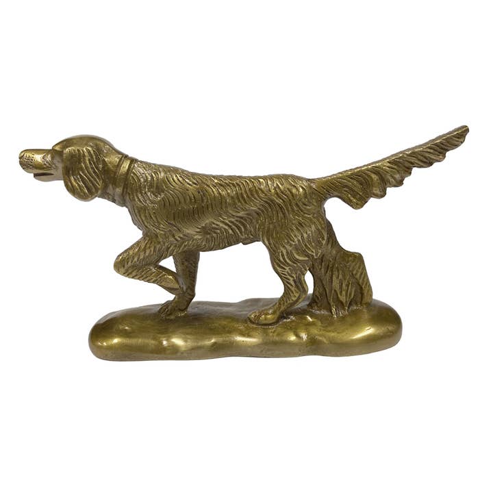 Madison Bay Co. - Historical Home Decor Reproductions - Wholesale Decorative Figurine - 6" Solid Brass Pointer Dog Paperweight