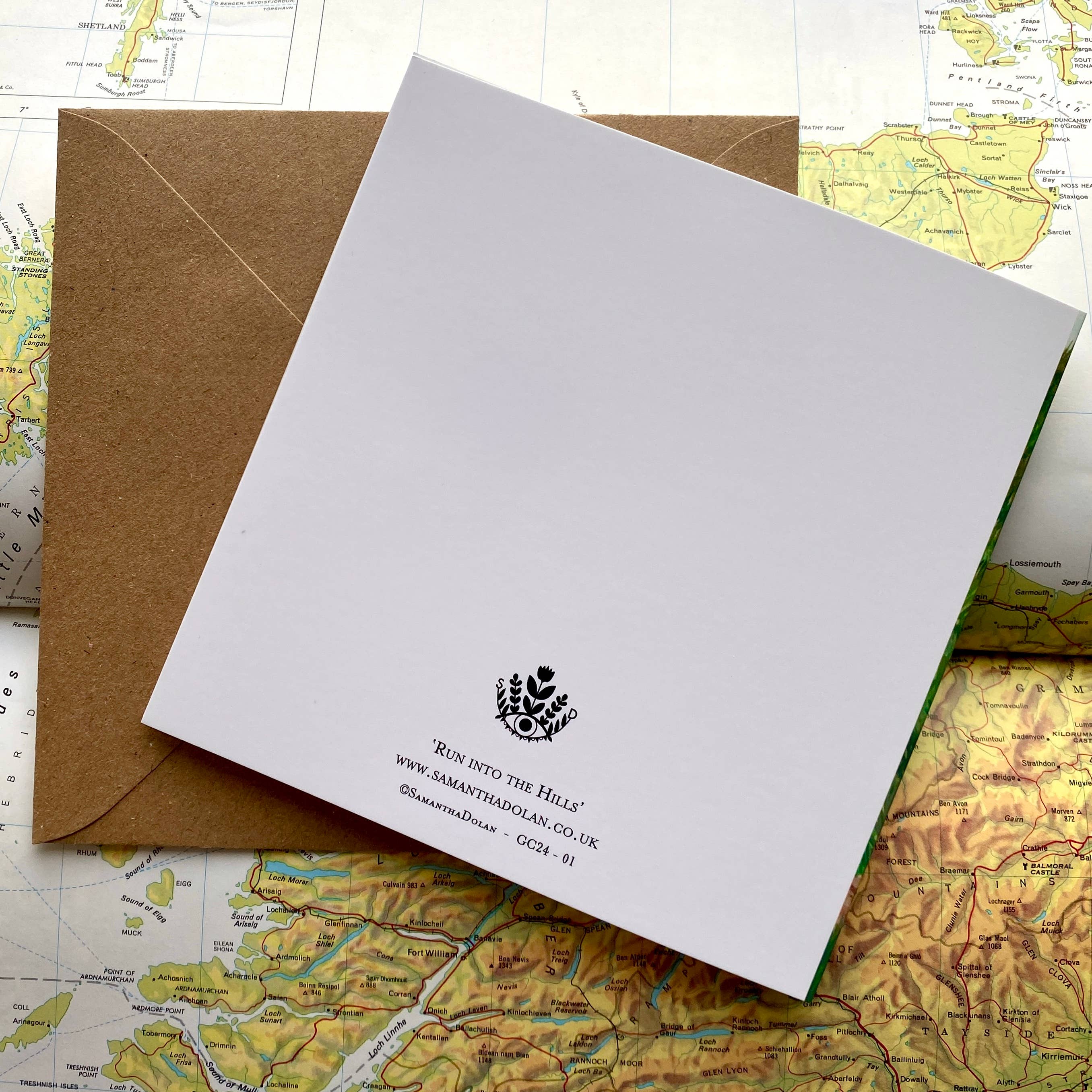 Samantha Dolan - Wholesale Everyday Greeting Card - Run into the Hills Greeting Card2