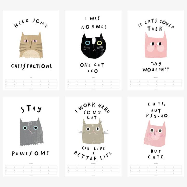 typealive - Vendita all'ingrosso Calendario - calendario da parete/Catatisfaction2