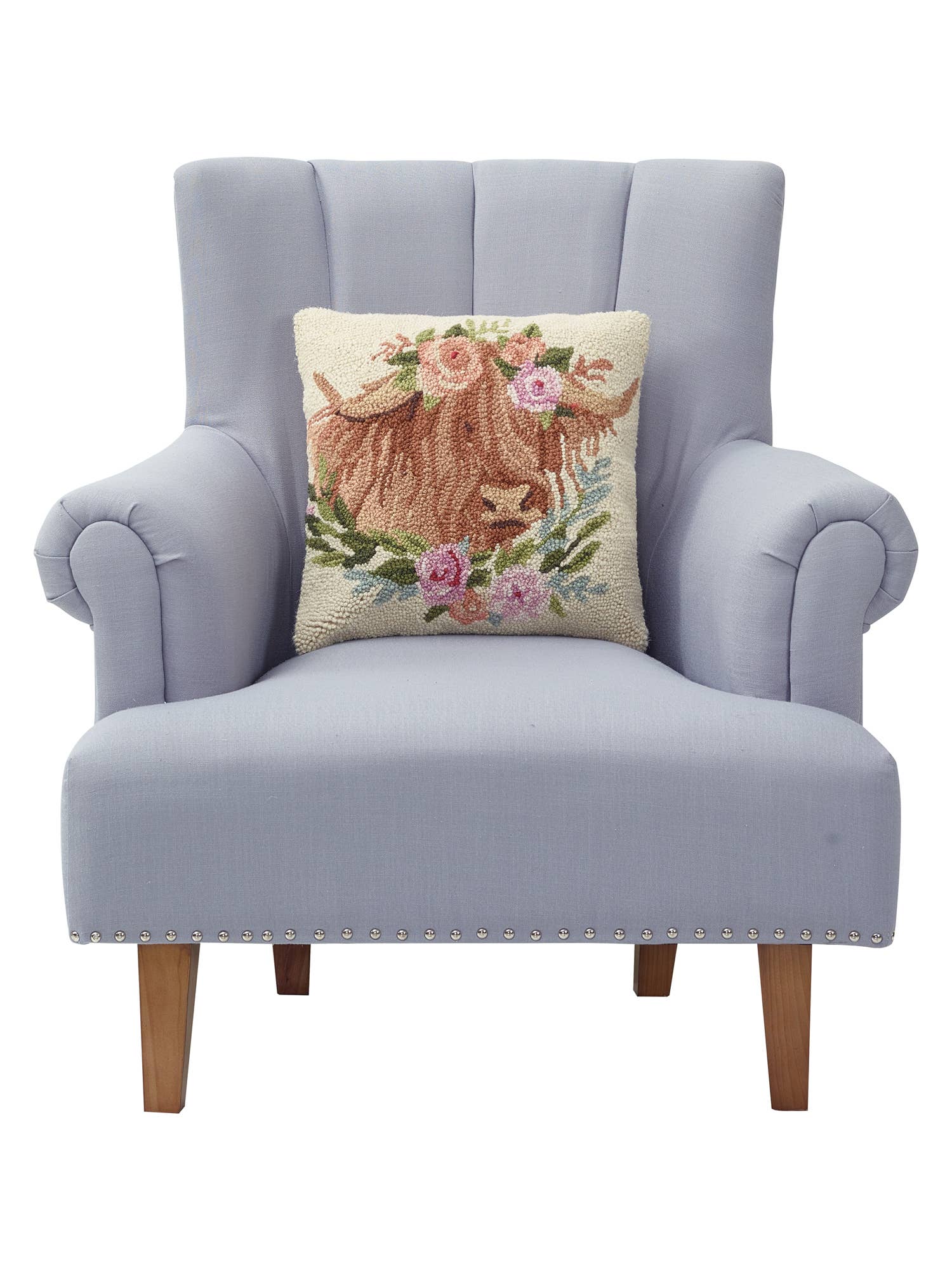 Peking Handicraft - Wholesale Throw/Decorative Pillow - Highland Cow Hook Pillow - Susan Winget1