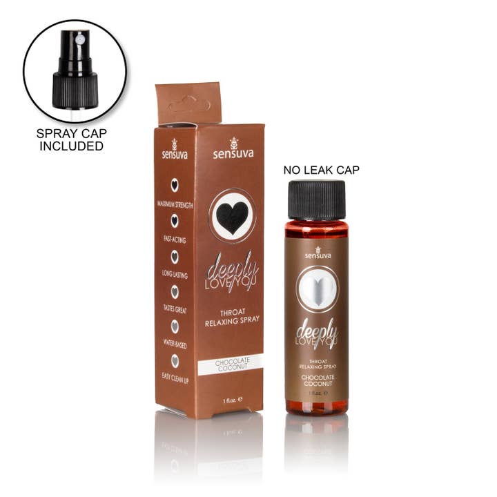 Sensuva - Wholesale Personal Lubricant - Deeply Love You Throat Relaxing Spray - Chocolate Coconut
