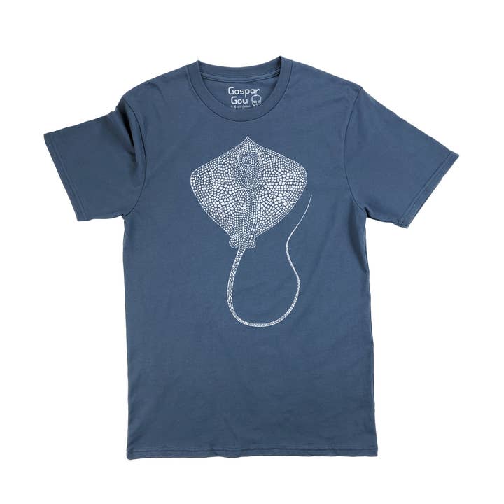 T-shirt da uomo in cotone biologico Stingray Upshaw per la vendita all'ingrosso da parte di Gaspar Gou