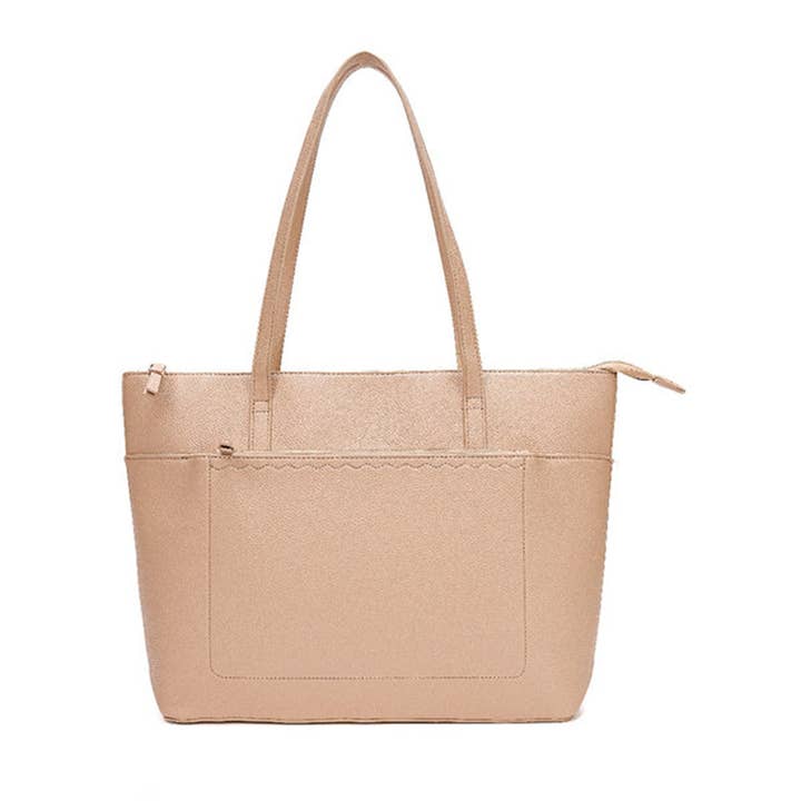 Ellas Trading – wholesale Tote bag – Women's – Large Tote Shoulder Bag with Zipper Closure and Inner Pocket3